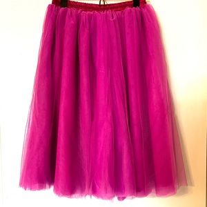 Pink Tulle Crinoline Tutu Skirt